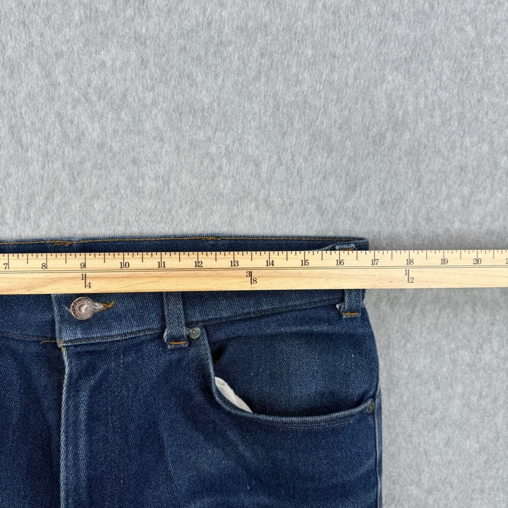 Vintage Levis Jeans Mens Fits 34x30 Blue 70s Orange Tab Talon Zip Distressed USA